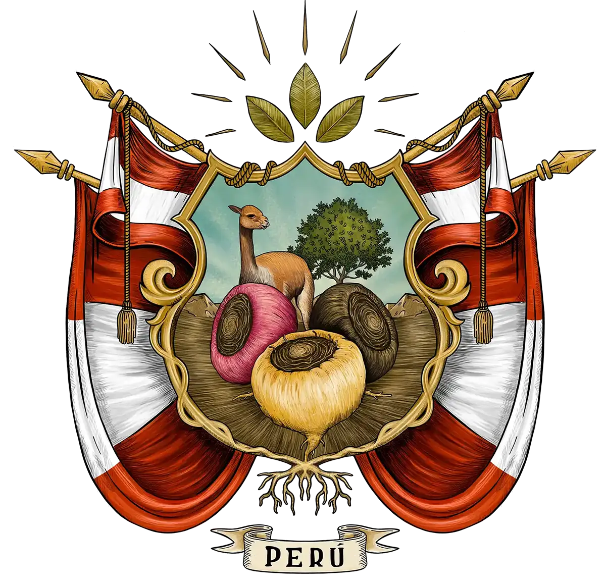 Premium Peruvian maca varieties by Amazon Andes Escudo Maca Perú — Black, Red and Yellow Maca varieties