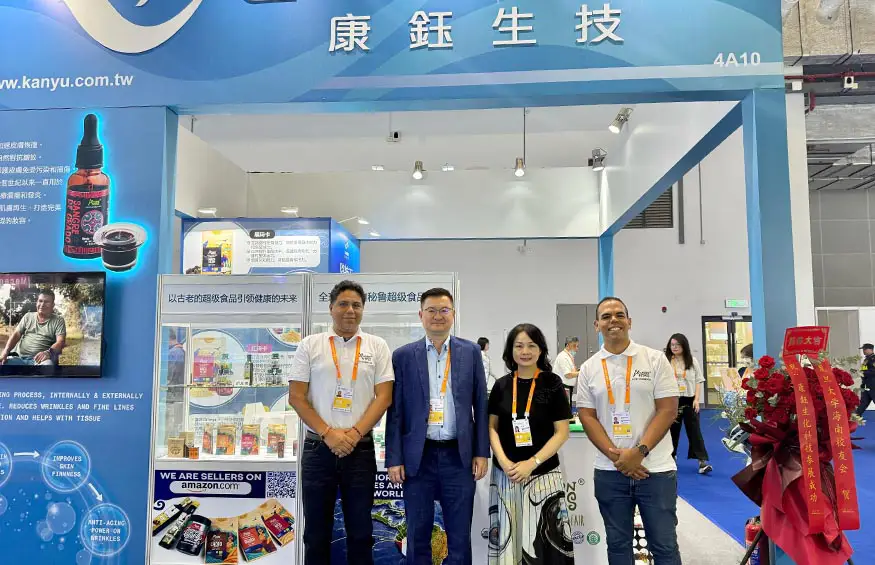 Amazon Andes exhibition booth Amazon Andes at international food trade expo